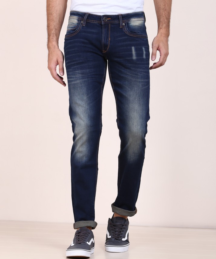 Peter England Skinny Men Dark Blue 