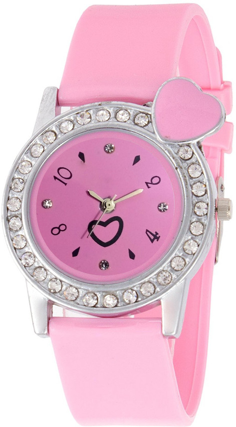 diamond heart watch