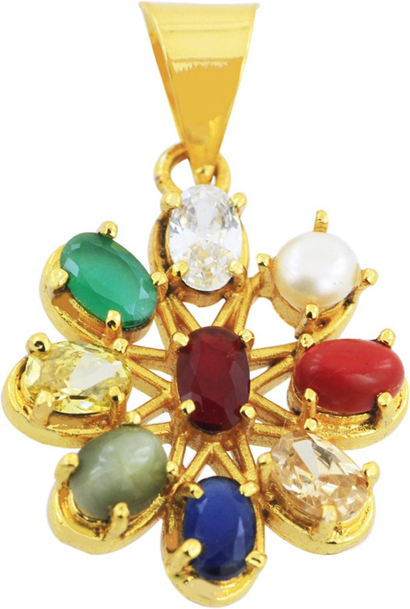 Gems Jewels Online Navratna Pendant For 