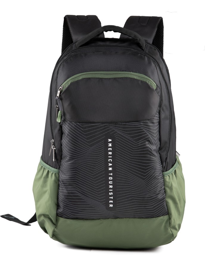 american tourister olive green backpack