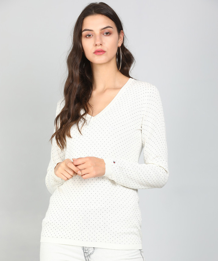 white tommy hilfiger jumper womens