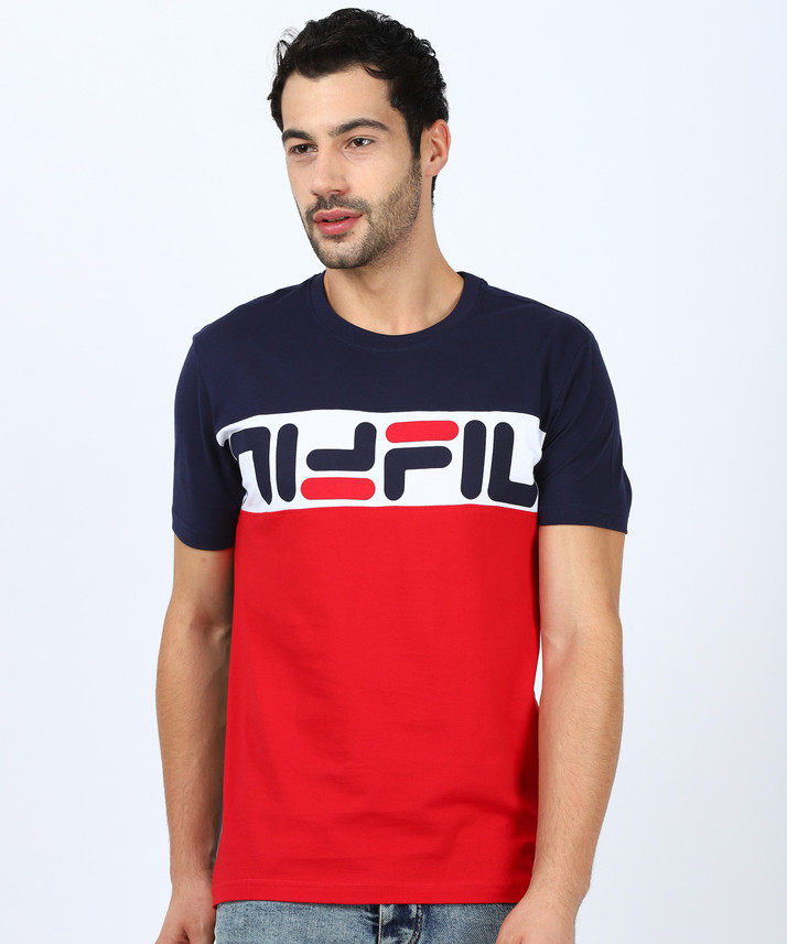 fila color block shirt