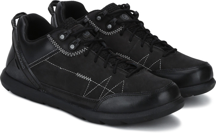 woodland black casual sneakers