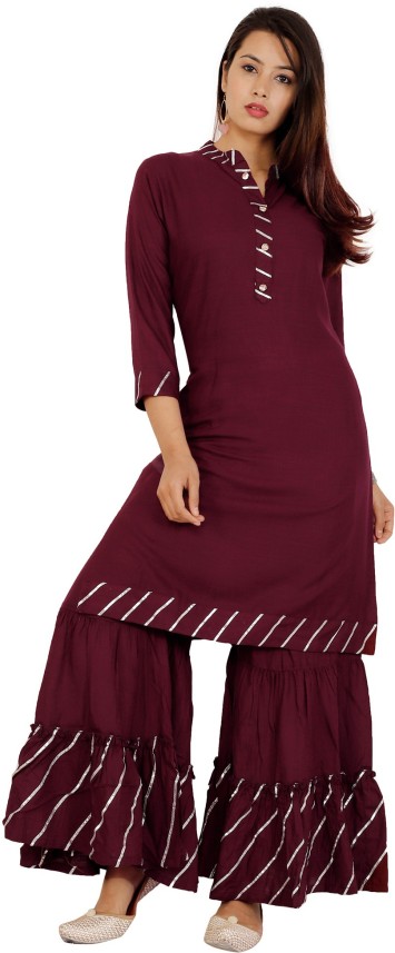 kurti sharara set flipkart