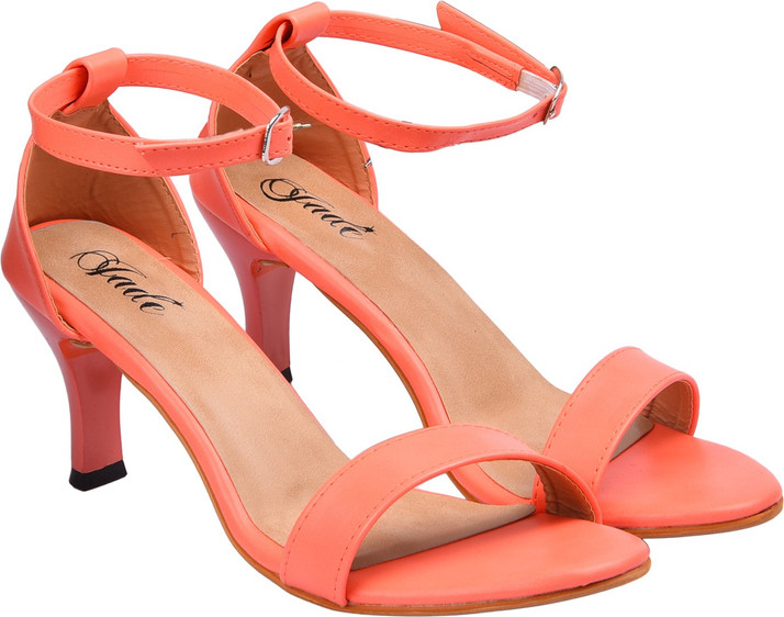 peach coloured heels