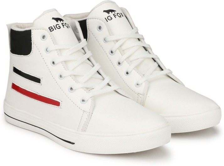 white mid ankle sneakers