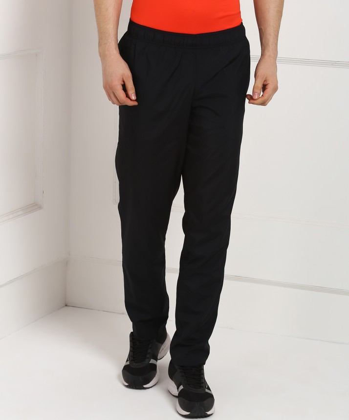 reebok solid men's track pants