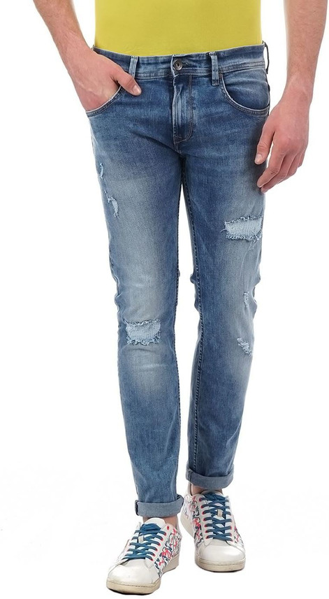 Pepe Jeans Slim Men Blue Jeans - Buy 