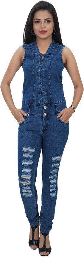 denim jumpsuit online flipkart