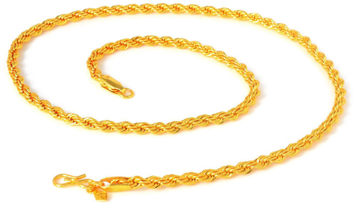 SILVERISH 24K Gold Plated Chain Gold 