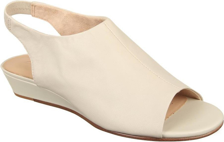 clarks white wedges