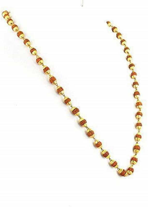 Original Rudraksha Mala Goldd plated 