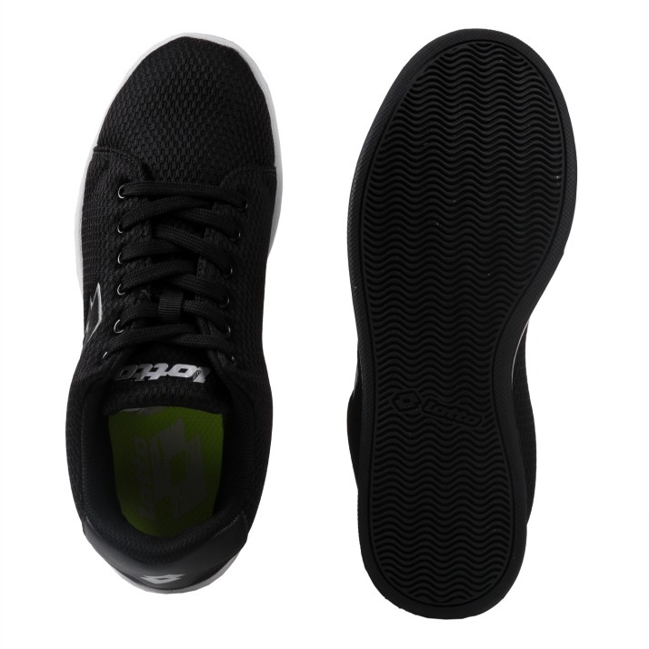lotto men's black sports shoes