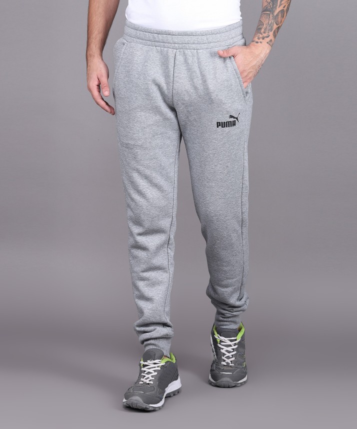Puma Solid Men Grey Track Pants - Buy 