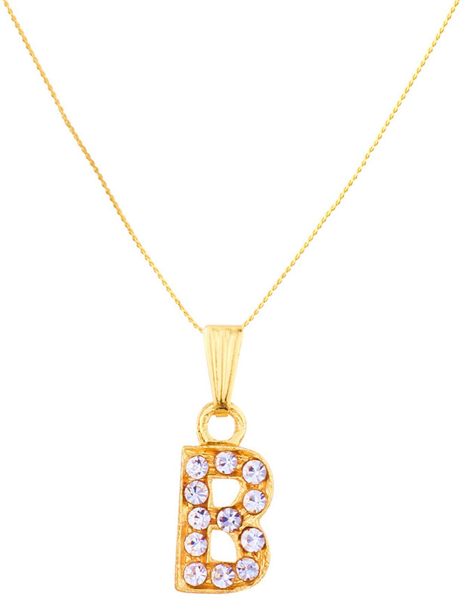GoldNera Gold Nera B Alphabet Pendant 