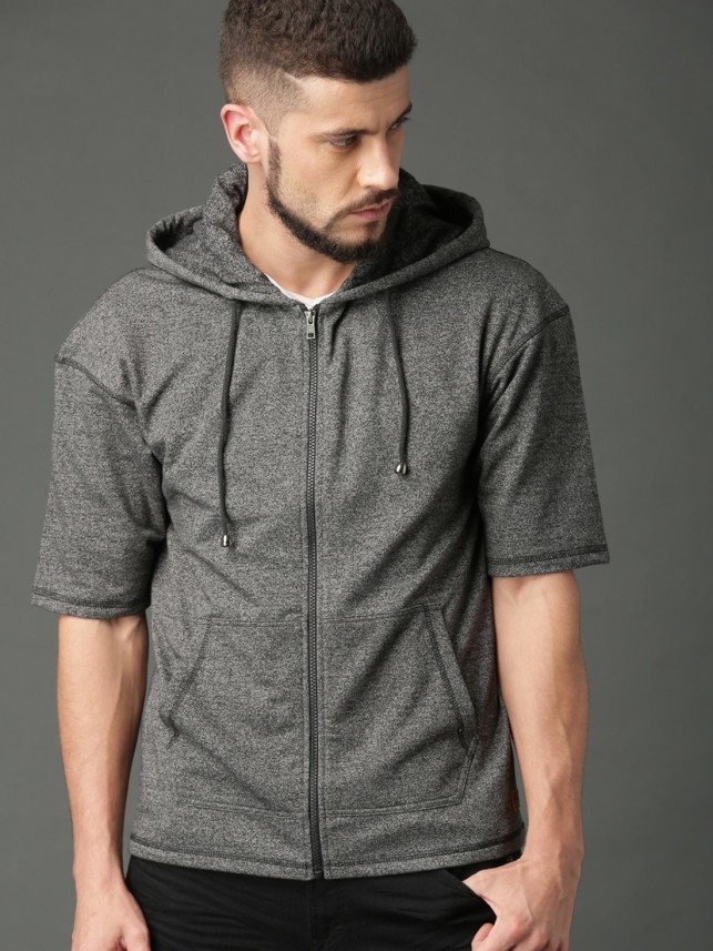 half sleeve hoodie mens india