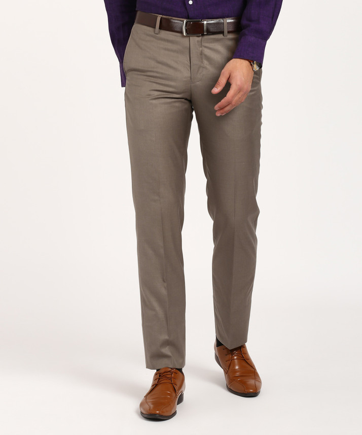 ONLY VIMAL Slim Fit Men Black Trousers