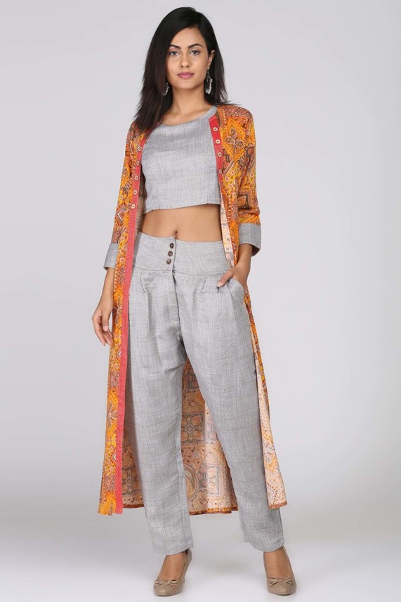 تسامح palazzo pants with crop top 