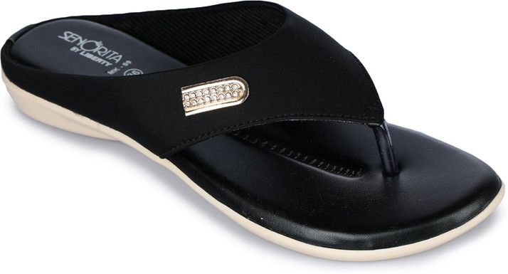 mk slippers black