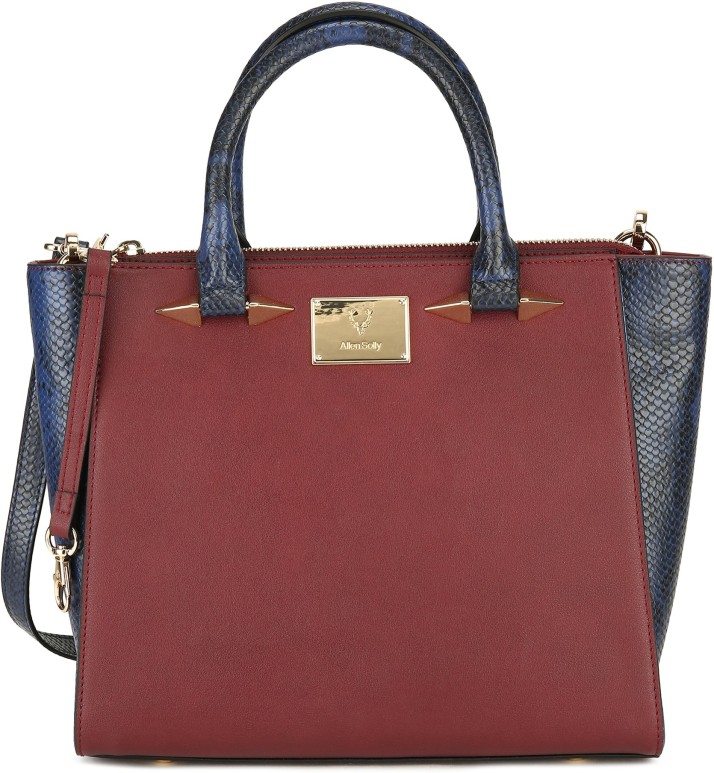 allen solly maroon handbag