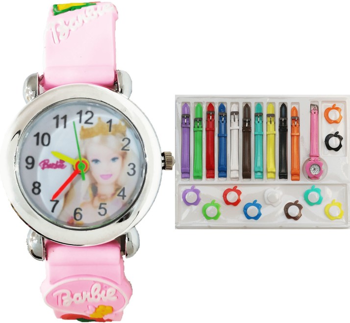 pink barbie watch