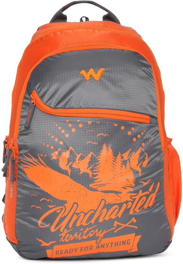 wildcraft orange backpack
