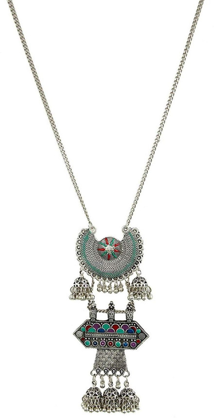 Girls Oxidised Jewellery Necklace Set 