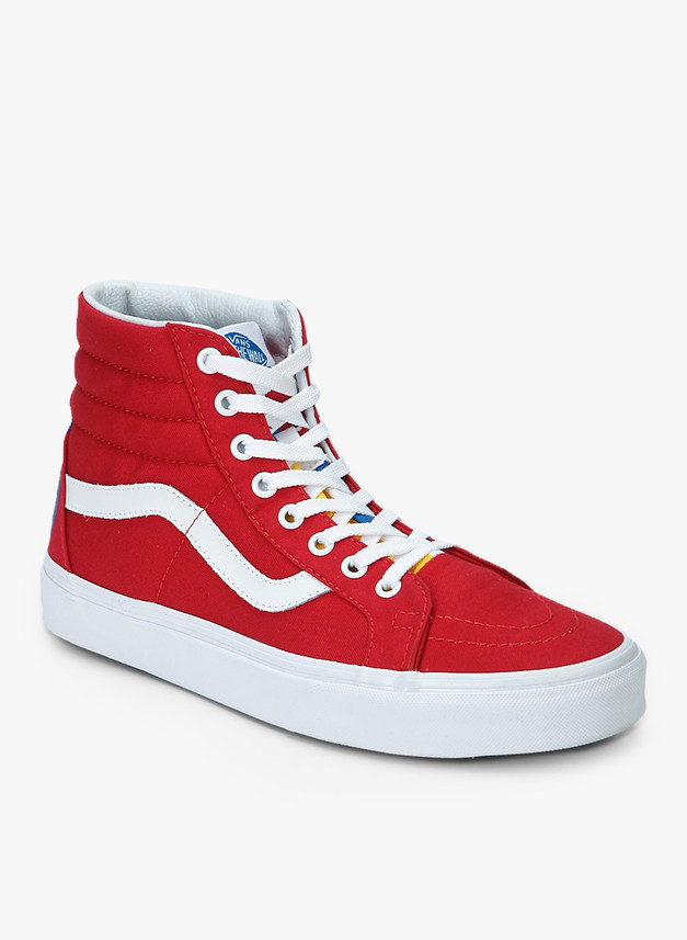 womens red vans high tops
