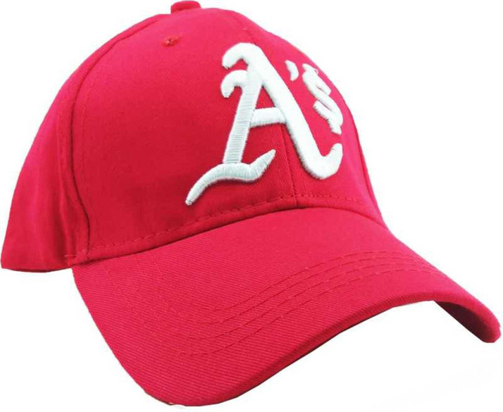 Buy ALAMOS Self Design Red Baseball Cap 
