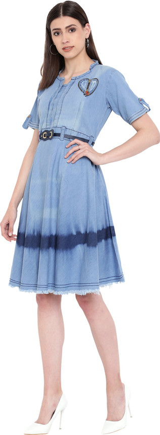 denim dress flipkart
