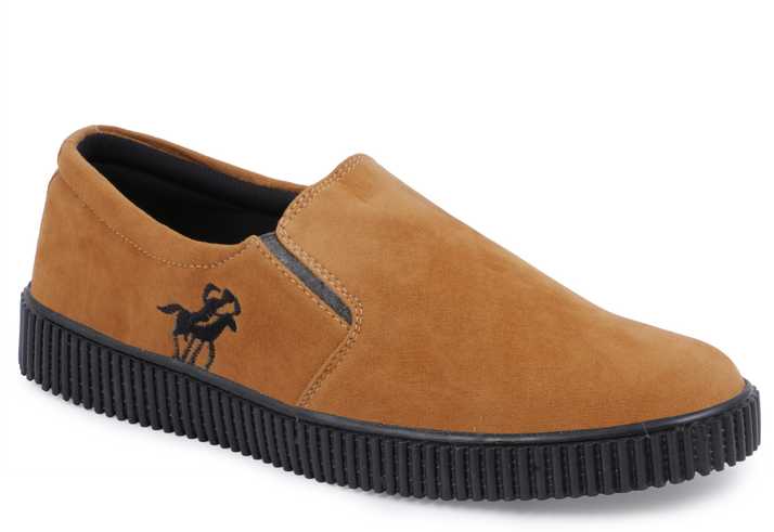 Closho Brown Casual Shoes Slip On Sneakers For Men Buy Closho