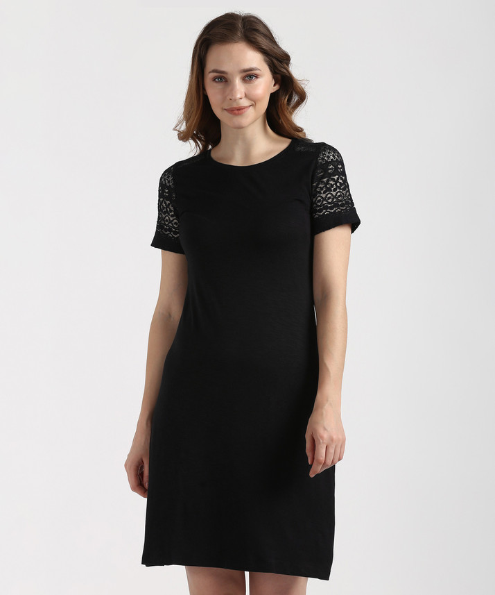marks and spencer black dress