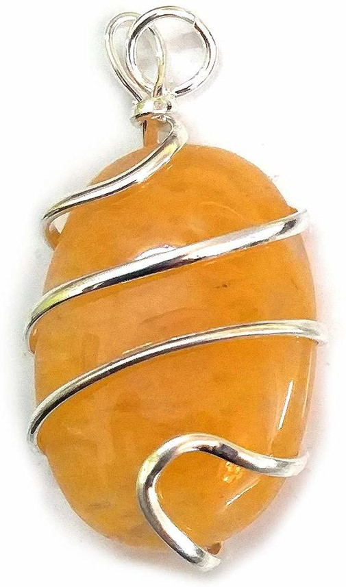 citrine crystal pendant