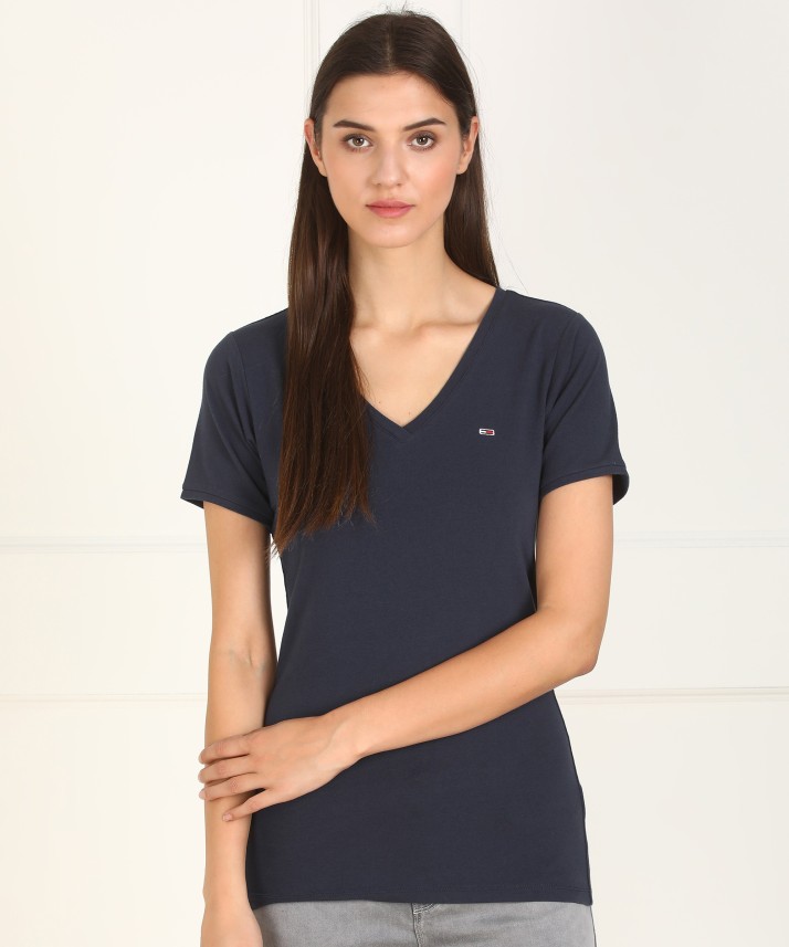 tommy hilfiger v neck t shirt womens