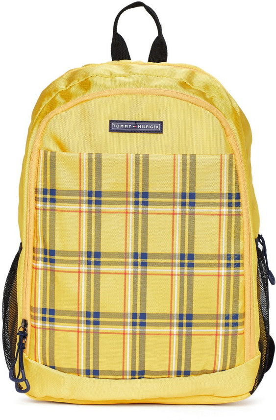 yellow tommy hilfiger backpack