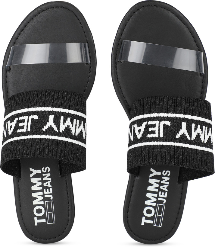 tommy hilfiger black flats