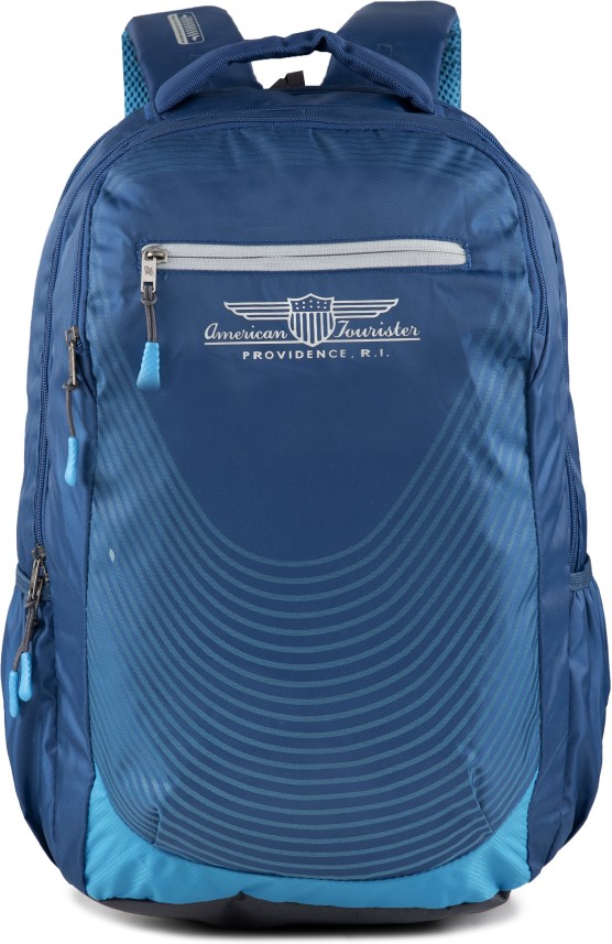 american tourister navy blue backpack