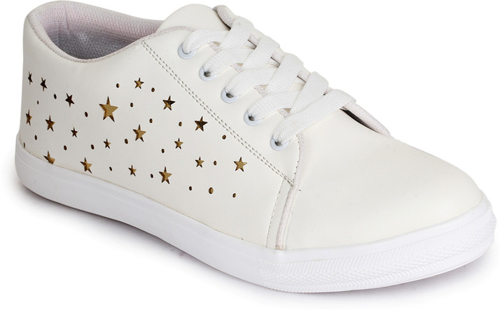 white leather casual sneakers