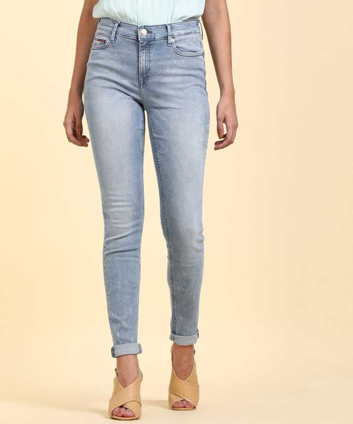 Evne Emotion metal TOMMY HILFIGER Skinny Women Light Blue Jeans - Buy TOMMY HILFIGER Skinny  Women Light Blue Jeans Online at Best Prices in India | Flipkart.com