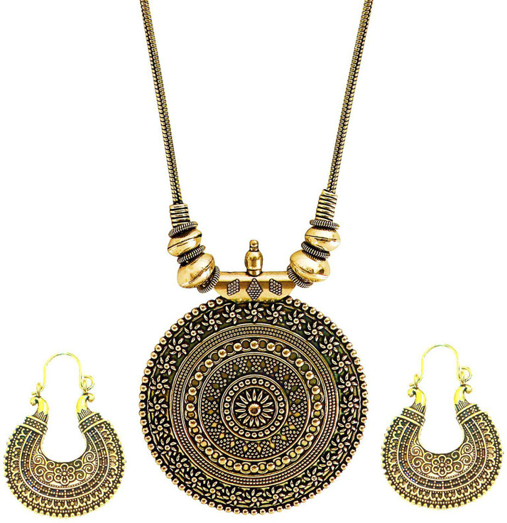 oxidised necklace flipkart