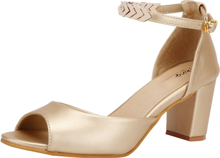ladies gold sandals