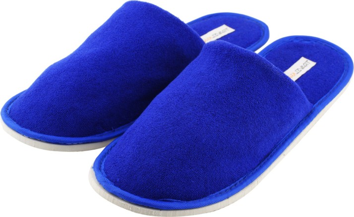 blue slippers