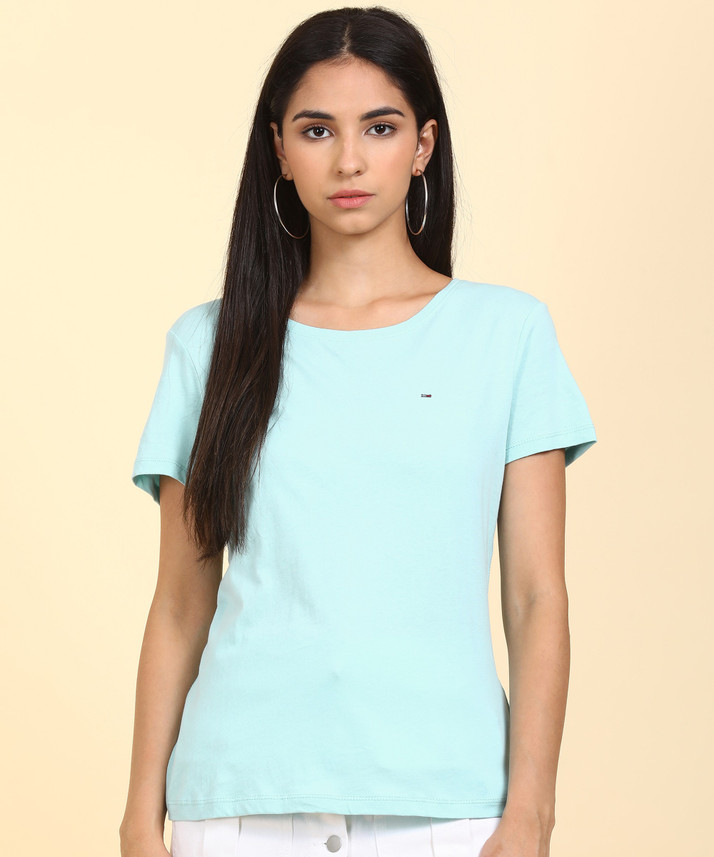 tommy hilfiger light blue t shirt