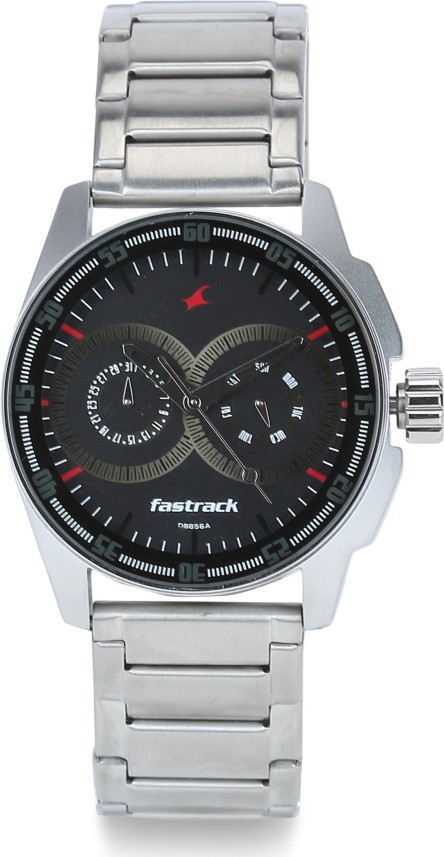 fastrack black magic analog black dial men's watch