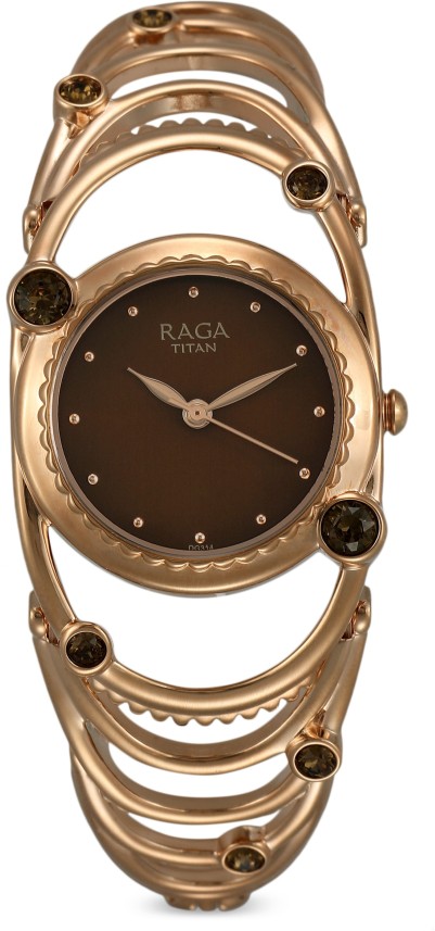 titan raga rose gold flipkart