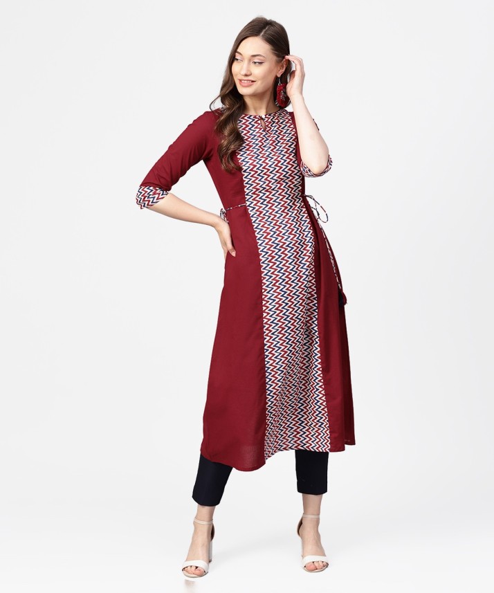 flipkart red colour kurti