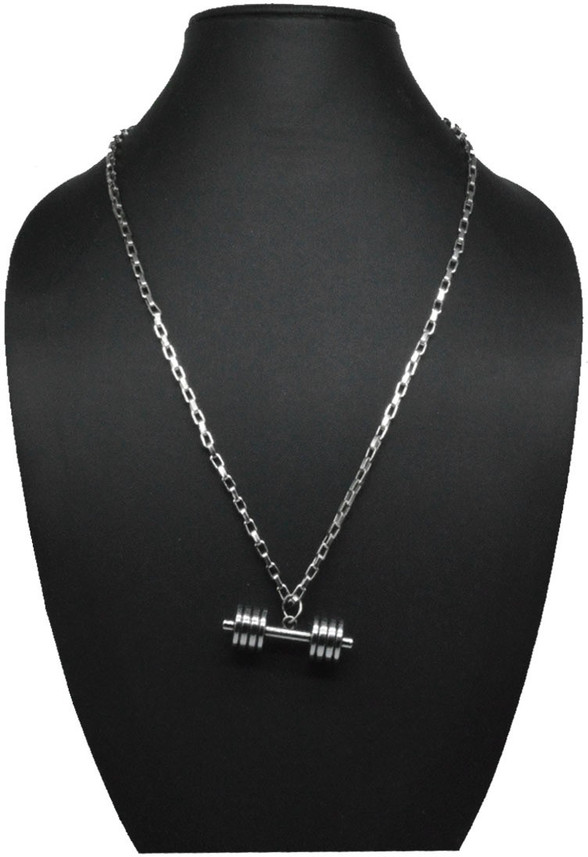 Sporty Biker Dumbbell Barbell Locket 