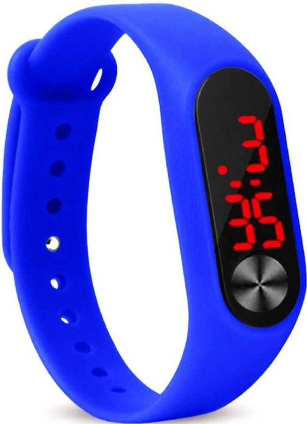 blue led watch