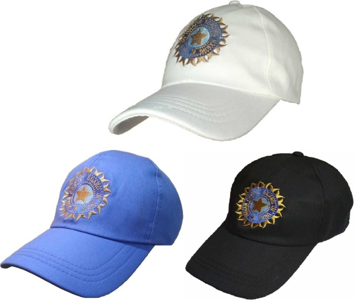 Cotton Sports Casual Cricket Cap Team India ODI T20 IPL Supporter Free Size 