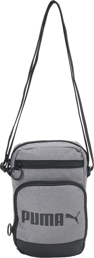 Puma Black Sling Bag Black-Steel Gray 